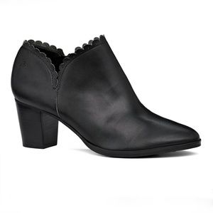 Jack Rogers Marriane Scalloped Trim Booties Black